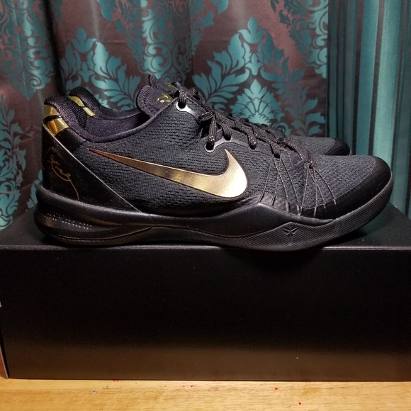kobe 8 elite black and gold
